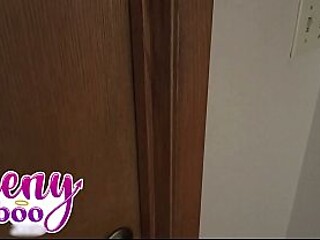 Girlfriend gives a deepthroat blowjob on the couch before getting pounded