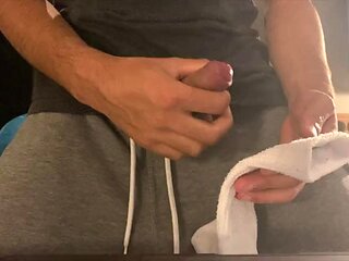 Boy is cumming on his socks in austria