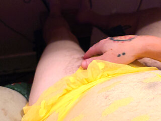 Sexy Yellow Lingerie