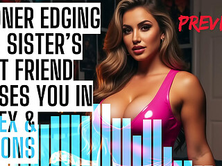 Gooner Edging JOI: Sister&rsquo_s Best Friend Teases You in Latex &amp_ Nylons ASMR HFO JOI Erotic Audio 4 Men