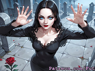 Futanari Morticia Addams