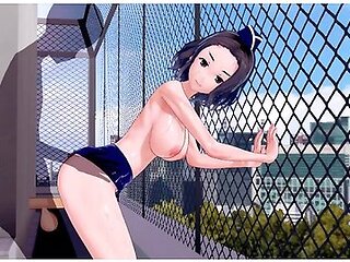 Bakemonogatari Tooe Gaen Stewardess 3d Hentai