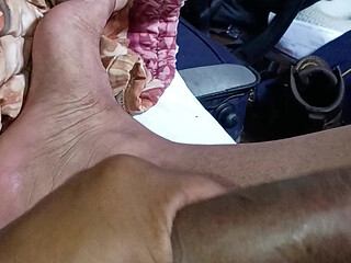 Daddy Stroking uncut cock
