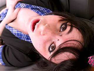 TGIRLPOSTOP Pleasures Herself Using Toy While Fingering Ass