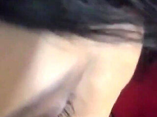 Santa's Horny Slut MILF Blowjob, Doggystyle & Cum on Gloves & Red Coat