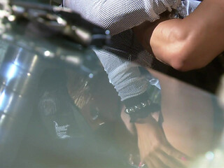 Hairy babe gets taste of cum in her mouth