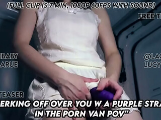 &ldquo_Jerking Off Over You w a Purple Strap in the Porn Van POV&rdquo_