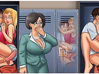 My Collage Friend Wants To Fuck Her In The Collage Inside Of My Locker - Summertime Saga Game Play