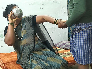 I dominated my stepmother while she was drinking coffee and had sex.