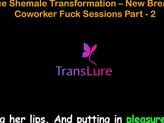 English Audio Sex Story - Office Shemale Transformation - New Breasts & Coworker Fuck Sessions - Part 2