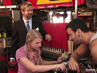 Pussy On The Motorbike With Voodoo, Avrill Hall - Brazzers