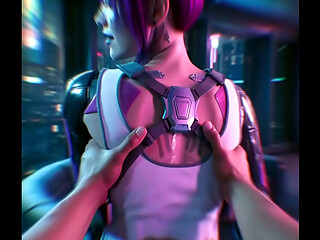 POV : Cyberpunk 2077 - Rita Wheeler Romance Scene (AI generated )