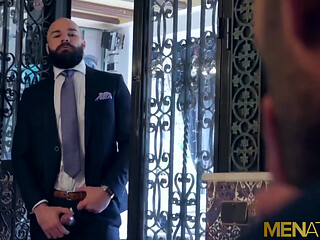 MENATPLAY Suited Andy Star anal fucked by bearded Max Duro