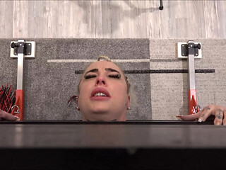 Sex Slave in Pillory Used and Inseminated