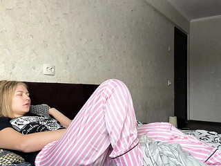 Stepmom gets lonely and satisfies herself
