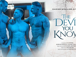 The Devil You Know - Bearded Daddies Spit-Roast High Priest Leander in Devout Gay Threesome