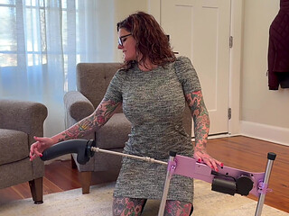 Carrie Capri has Intense Orgasm while Getting Pounded by a Fuck Machine!