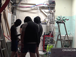 Gay in gang bang with straight Arab twinks