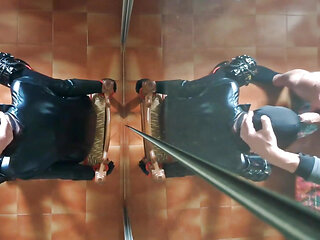 MILF Chairtied, Throatfucked with Ring Gag and Throatpie