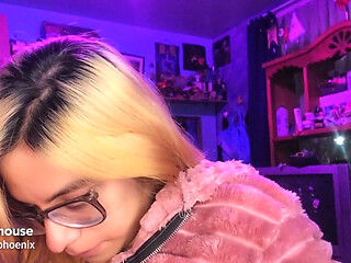 Sissy Wears a Sex Necklace at the Asmr Church