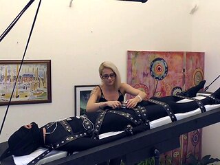Blowjob and handjob from slutty amateur blonde