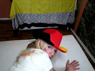 German MILF Fucks Me After Watching World Cup - Big Tits Blowjob Cumshot