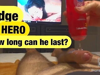 Plays Cock Hero (edge Hero). how Long Can You Last?
