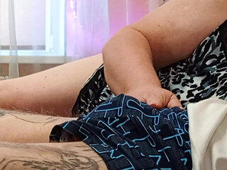 blowjob from stepmom and cum