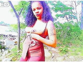 Jamaican Nude Beach Orchard Public Nudist Gives Blowjob Outside In The Woods