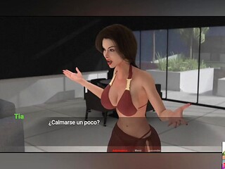 Japanese stepmom gets it on with son's friend in kinky anime game