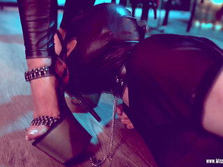 Miss Paris Dominates Her Slave,throat Fucking with the Butt Plug