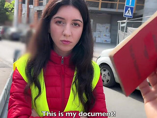 I seduce a hot bus conductor girl and invite her to my place for a satisfying fuck session