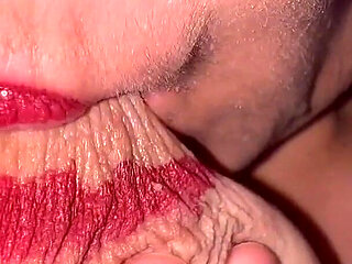 Sucking My Tit Milk W Lipstick Areola