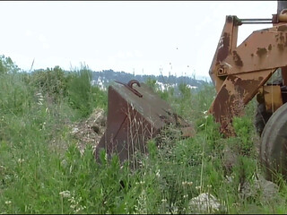 Engaged Couple Anal Sex on the Bulldozer