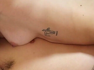 Goth Seduction: Tatted and Pierced Blonde Models Perfect POV Ride