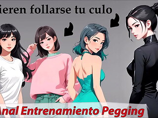 JOI Anal, entrenamiento pegging con las chicas. ASMR Roleplay en espa&ntilde_ol.