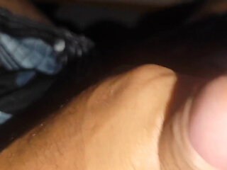 Creamy Pre-cum Slowly Sliding Down the Hole.