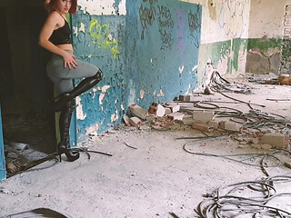 Boots, Jeans & Crushing Tease in an Abandoned Building