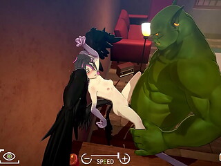 EP9: Fucking Ava Against the Wall (Sex Pose 4) - Orc Massage