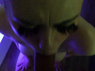 Rough Deepthroat by an Asian Amateur Babe in Dark Light