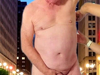 Hot Public Night Shave with Garabas and Olga