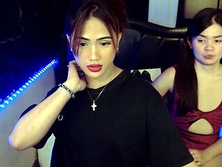 Shemale tranny amateur rammed in butt