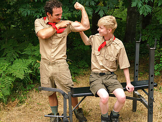 Work Out with the Twink Scout Boy - BoysAtCamp