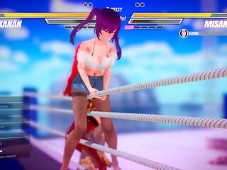 Lesbian Battle BDSM Hentai Game Ep.1 Readhead Lesbian Scissoring and Squirting Fight!