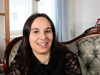 Cute curly brunette solo webcam masturbation