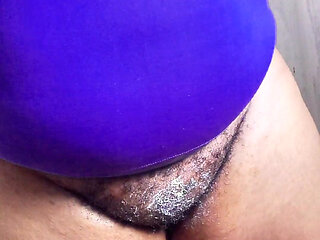 Washing the hairs from my pussy for you to fuck her