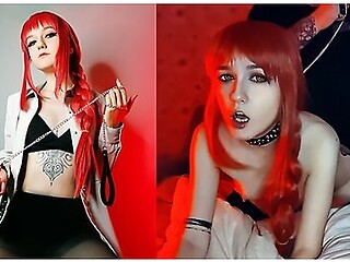 Chainsaw Man. Makima Lost Control Of Her Pet. Cosplay