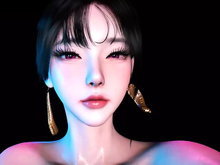 Cheating Wife Babe in Pixels: a Bigboob Fan - 3D Animationtasy