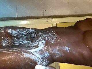 How I Wash up My African Cock! Before Sex