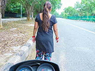Desi Bhabhi Prostitute Pinki Cute Fucks Client Doggystyle Outdoor Hindi Audio